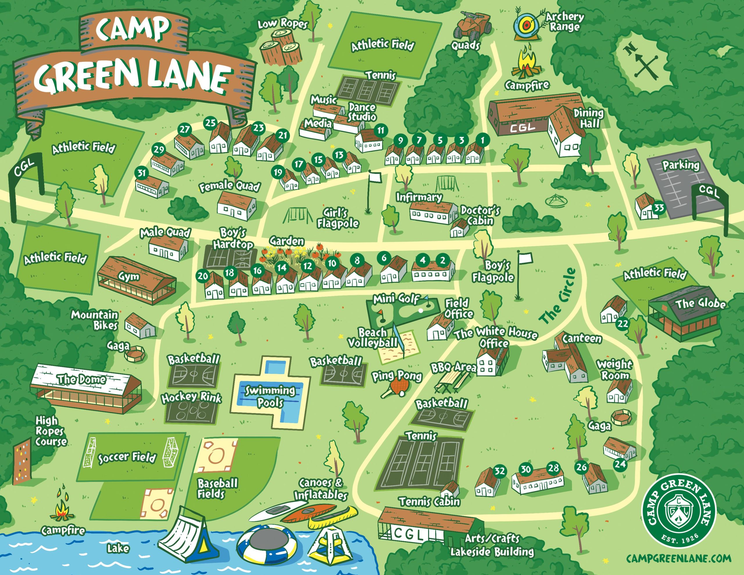 Our campus map